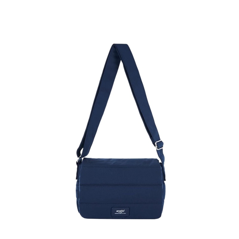 Anello Fuzzy Flappy Shoulder Bag (Navy)