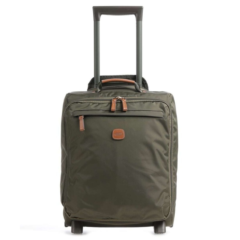 Bric’s X-Travel 17.5 Underseat Trolley Luggage With Front Access Opening (Olive)