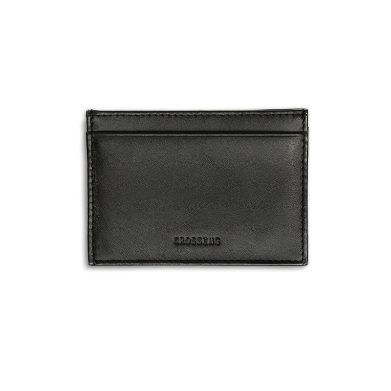 Crossing Sydney Card Holder With Horizontal Card Slots – Black