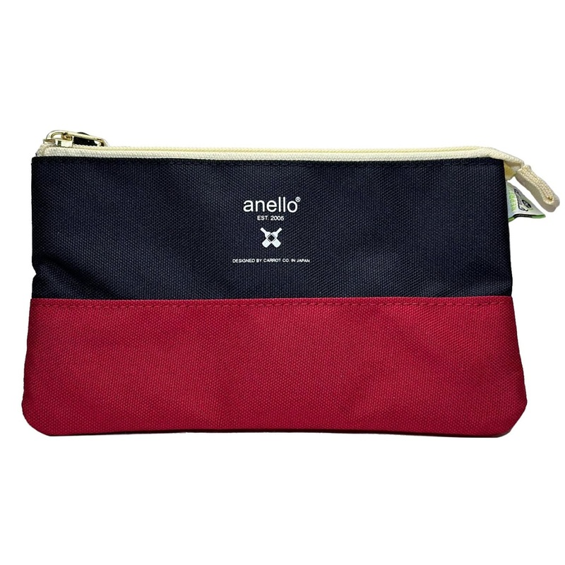 Anello Cross Bottle Pouch (Navy White Red)