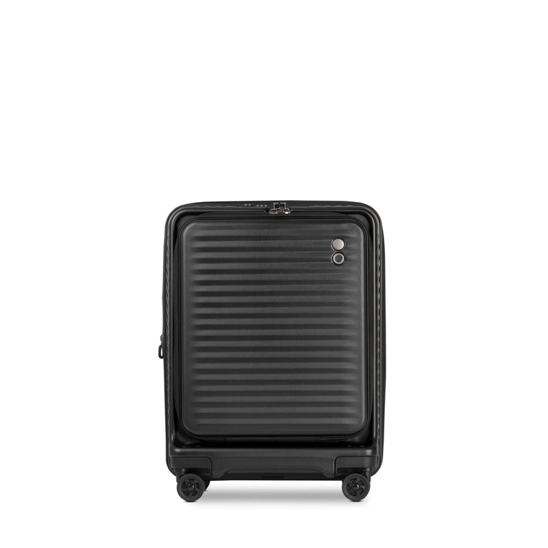Echolac Celestra 20 Carry On Upright Luggage With Front Access Opening (Black)