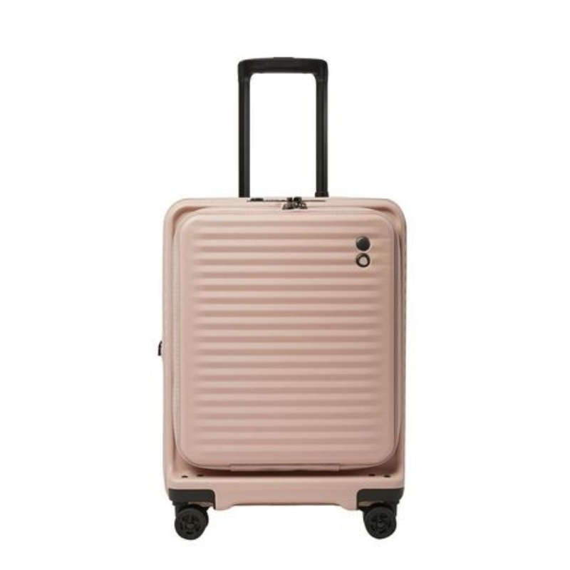 Echolac Celestra 20 Carry On Upright Luggage With Front Access Opening (Pink)
