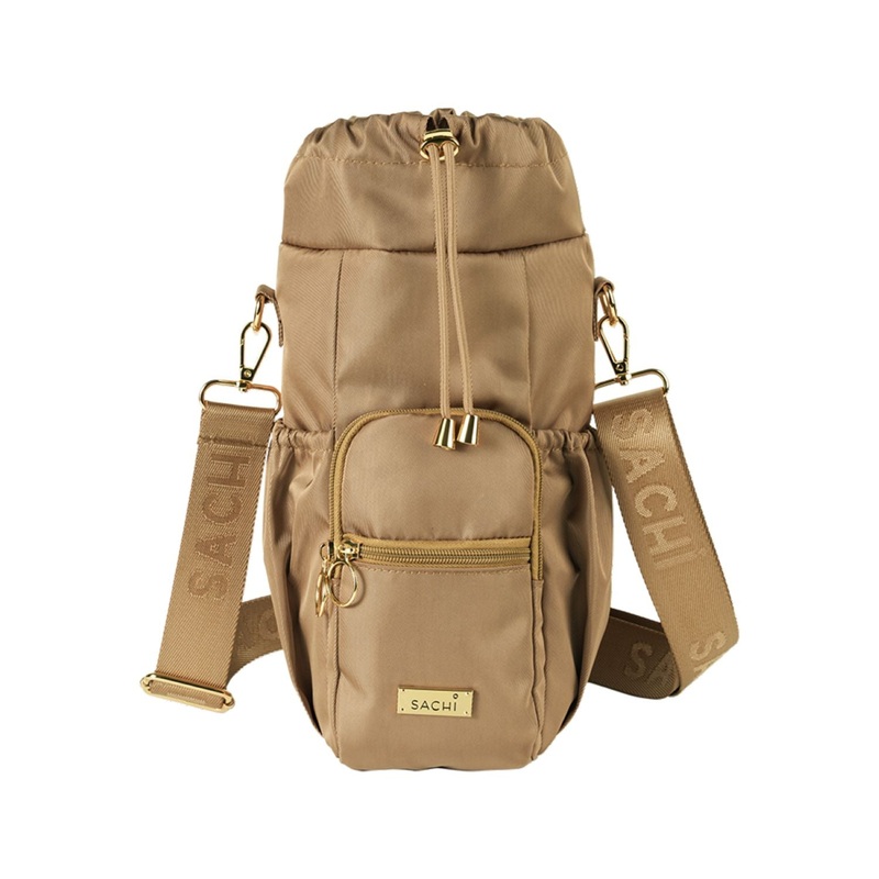Sachi Crossbody Insulated Bottle Bag – Latte