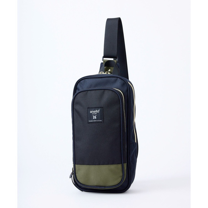 Anello Cross Bottle Cross Body Bag (Navy/Olive/Black)