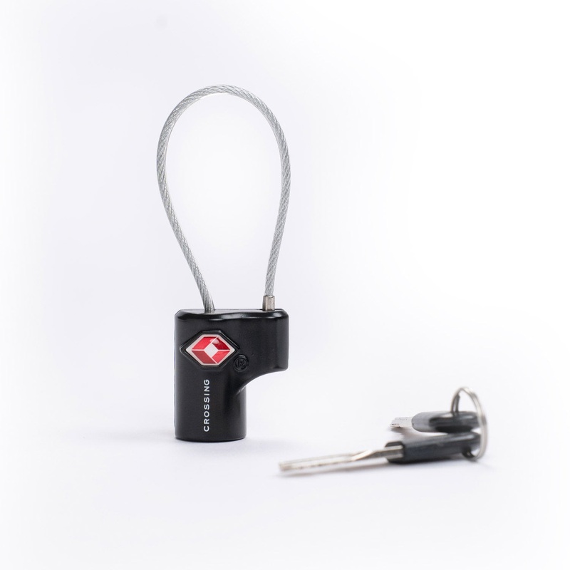 Crossing TSA Travel Cable Lock With Keys – Black