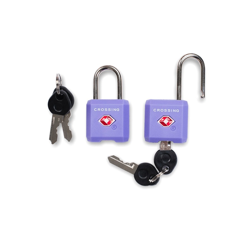 Crossing Ultra-Light TSA Travel Lock With Keys (Twin Pack) – Peri Blue