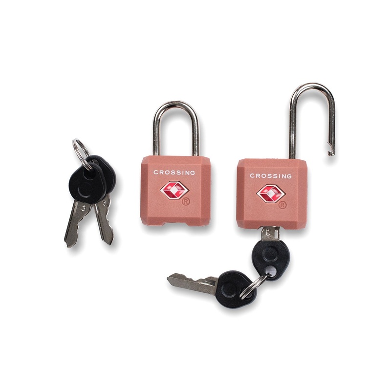 Crossing Ultra-Light TSA Travel Lock With Keys (Twin Pack) – Rose Quartz