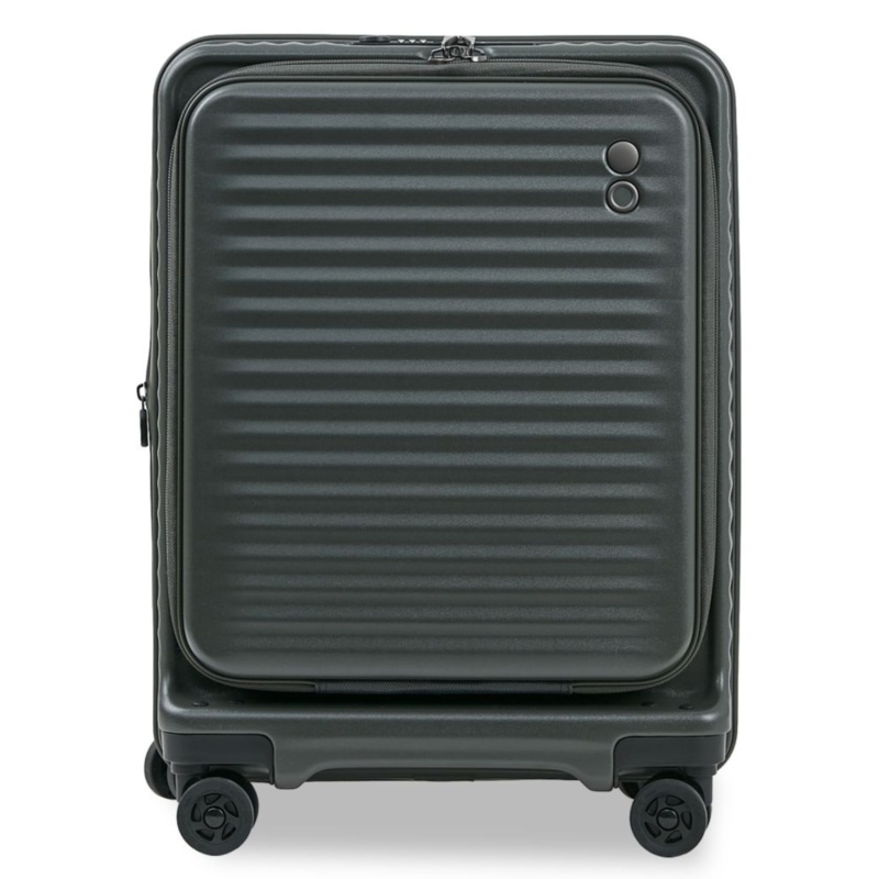 Echolac Celestra 28 Large Upright Luggage With Front Access Opening (Olive Green)