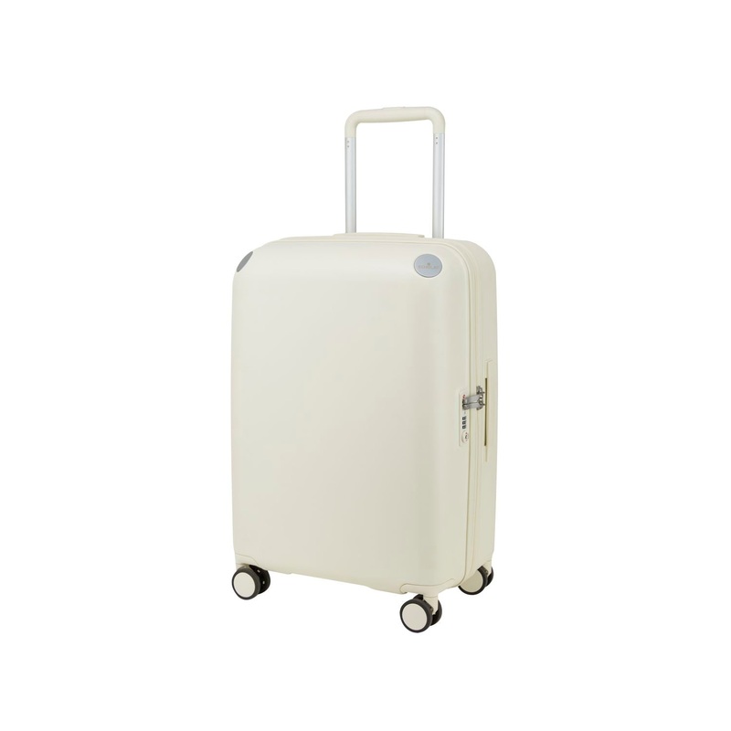 Echolac Panda 20 Upright Carry On Luggage – Ivory White
