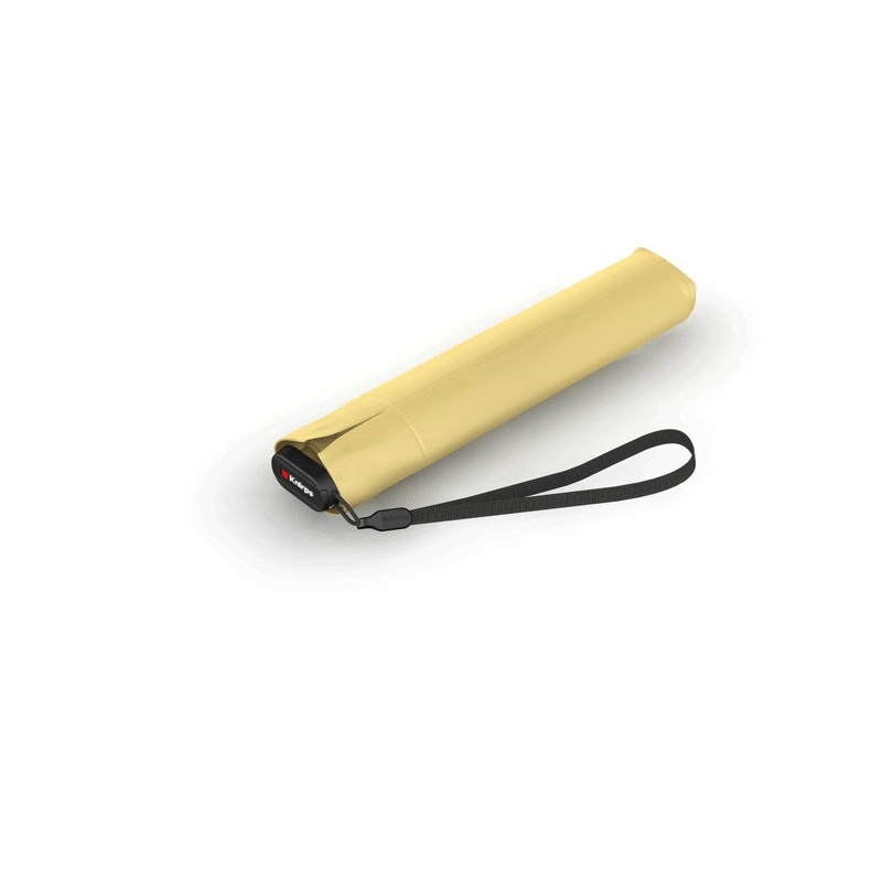 Knirps US.050 Ultralight Slim Manual Umbrella (UV Protection) – Vanilla / Black Inner Coating