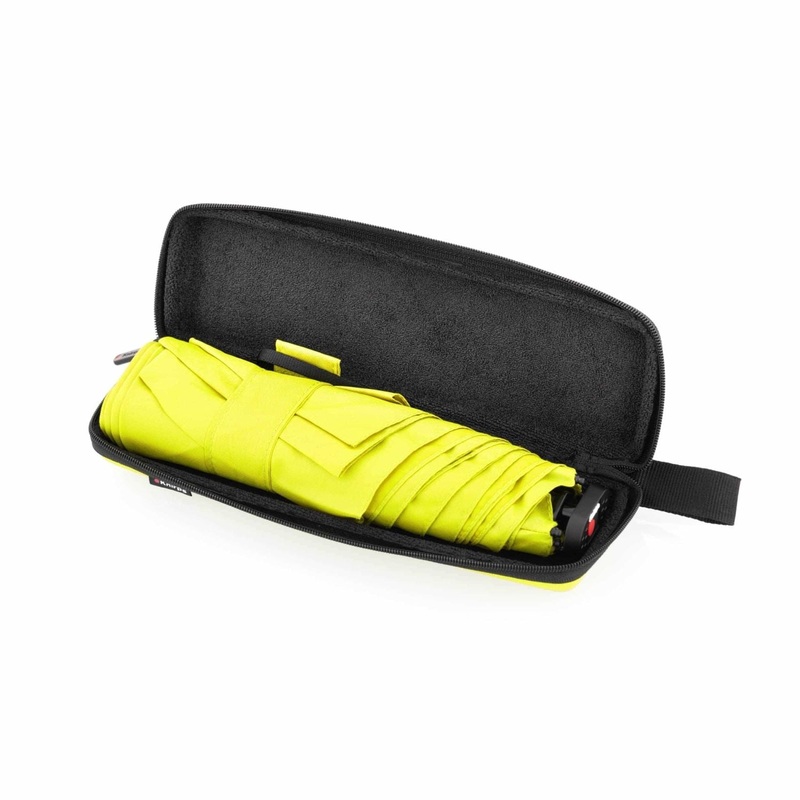 Knirps X4U Ultralight Slim Manual Umbrella With Eva Case – Neon Yellow