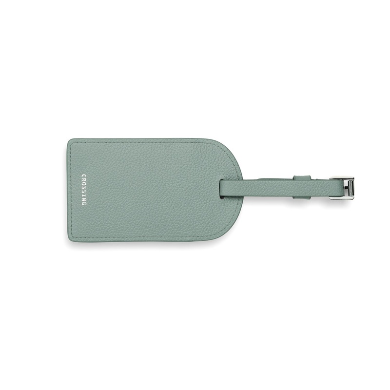 Crossing Milano Leather Luggage Tag – Sage