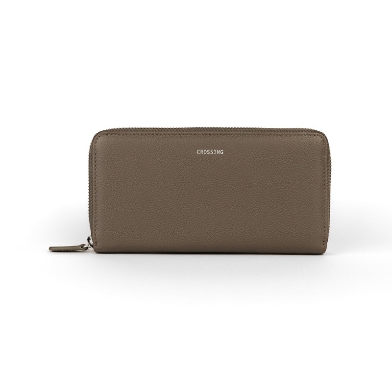 Crossing Milano Long Zip Wallet RFID – Dark Khaki