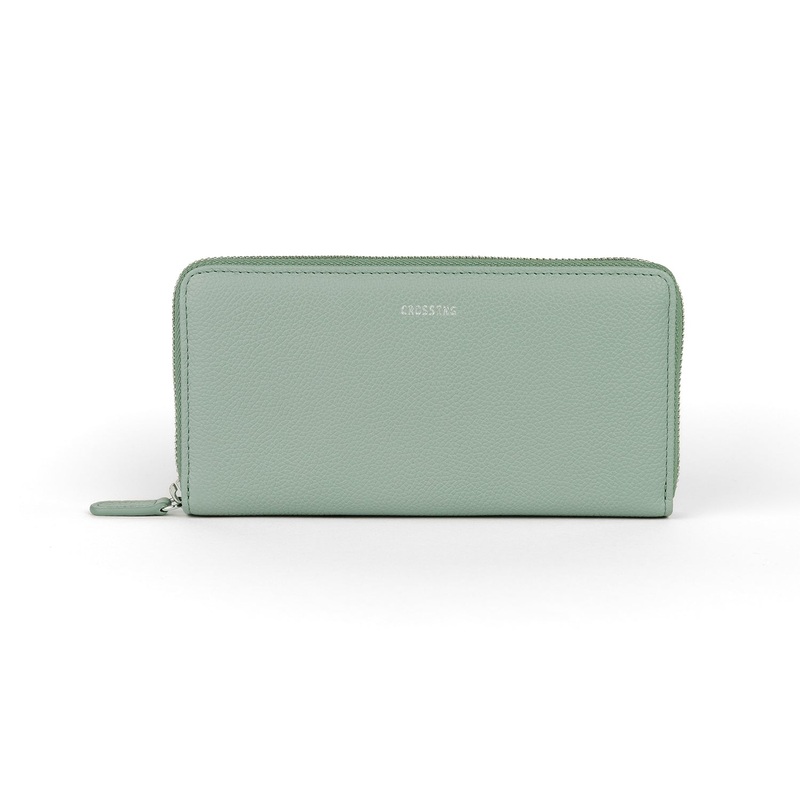 Crossing Milano Long Zip Wallet RFID – Sage