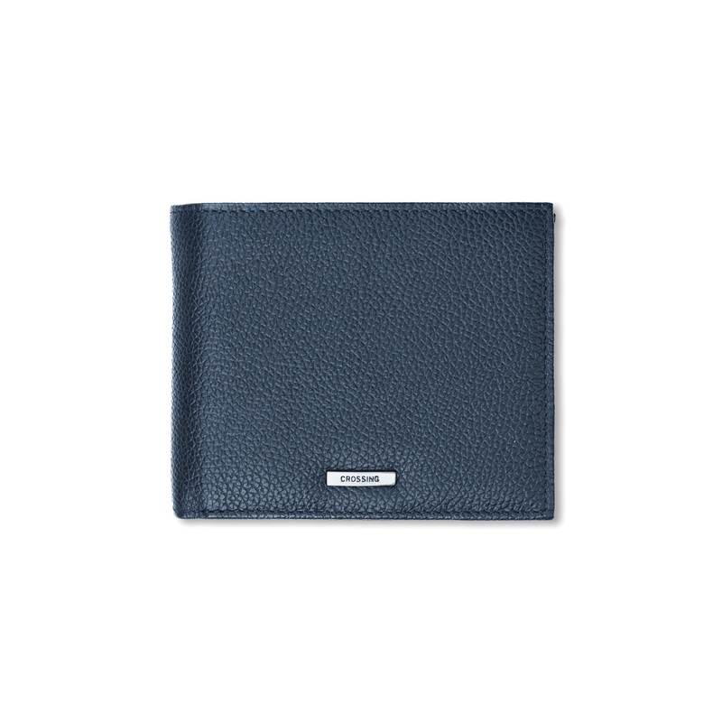 Crossing Milano Voyager Bi-Fold Wallet Window and Coin Pouch RFID – Dark Navy