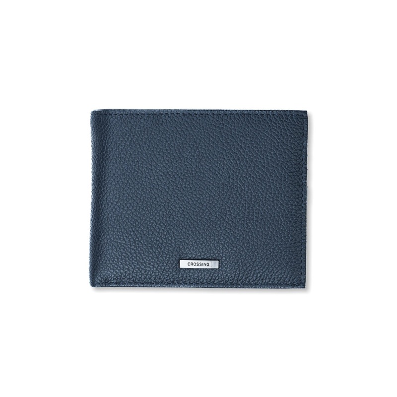 Crossing Milano Voyager Bi-Fold Wallet With Coin Pouch RFID – Dark Navy
