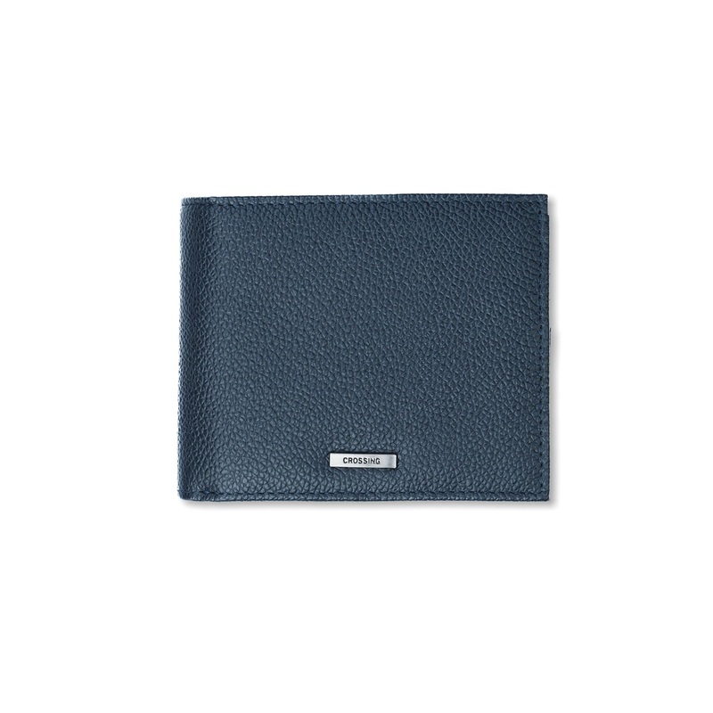 Crossing Milano Voyager Bi-Fold Wallet With Flap and Coin Pouch RFID – Dark Navy