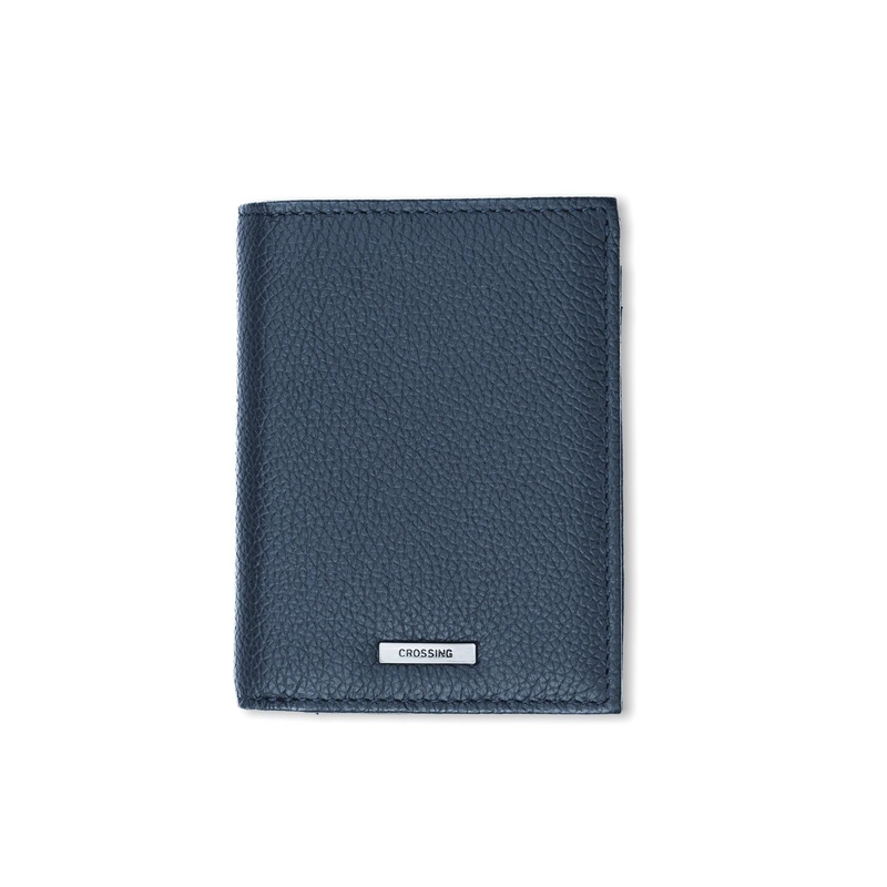 Crossing Milano Voyager Short Bi-Fold Wallet With Coin Pouch RFID – Dark Navy