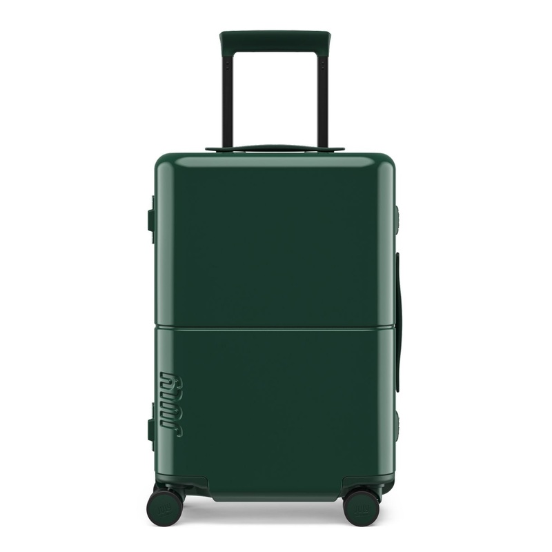 July Carry On Trunk Polycarbonate 21 Luggage With Fast Charge Usb-C Cable – Forest