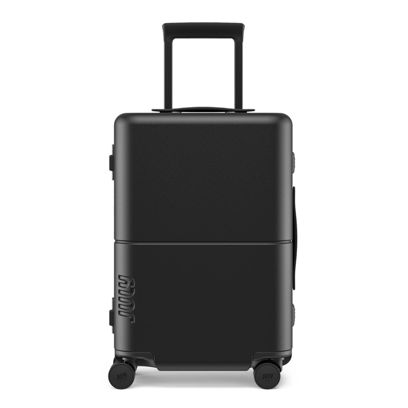 July Carry On Trunk Polycarbonate 21 Luggage With Fast Charge Usb-C Cable – Matte Black