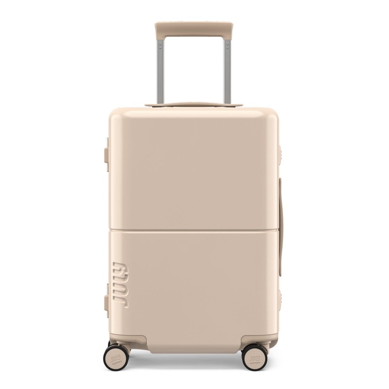 July Carry On Trunk Polycarbonate 21 Luggage With Fast Charge Usb-C Cable – Sand