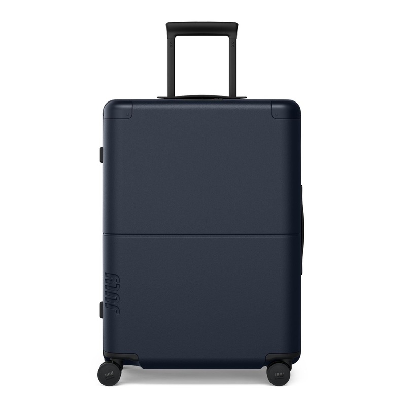 July Checked Polycarbonate 26 Luggage – Navy