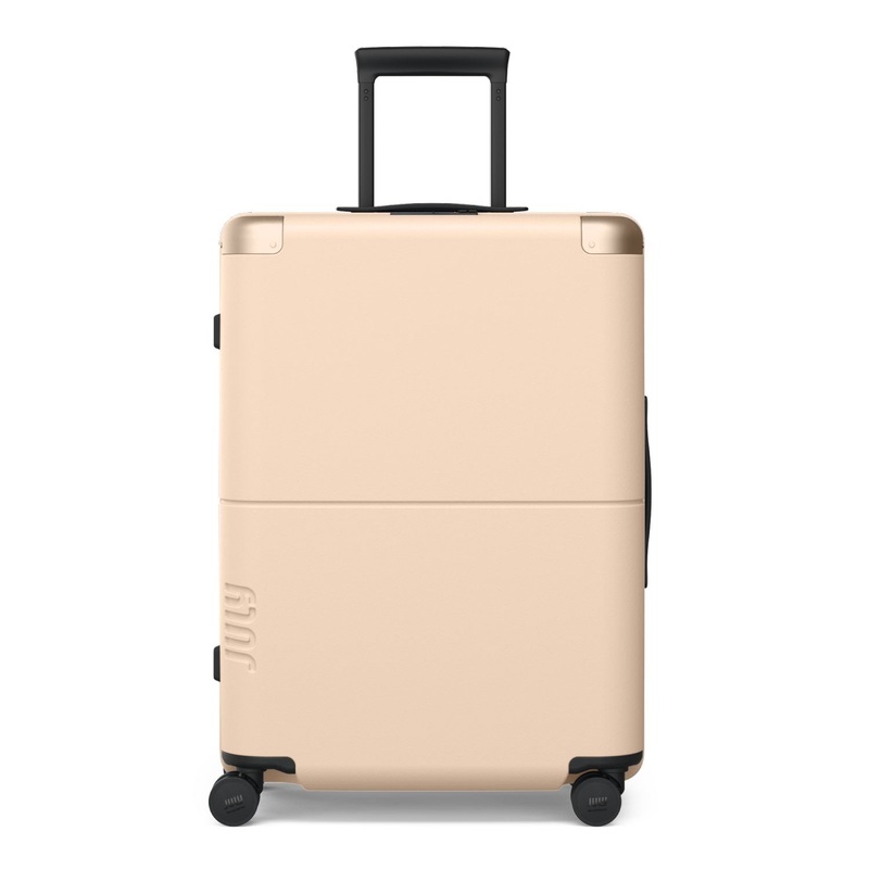 July Checked Polycarbonate 26 Luggage – Sand