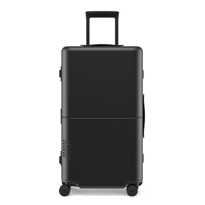 July Checked Trunk Polycarbonate Frame 28 Luggage – Matte Black
