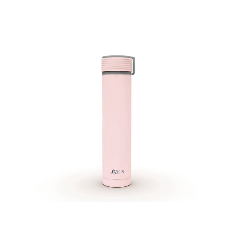 Oasis Skinny Mini Insulated Water Bottle 250ML Matte – Pink Lemonade