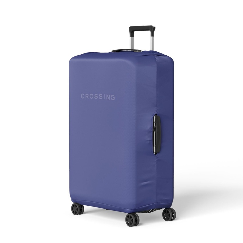 Crossing Block Series Luggage Cover L (27′-30′) – Azure Blue