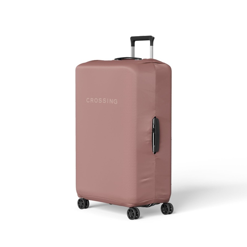 Crossing Block Series Luggage Cover M (23′-26′) – Rose Quartz