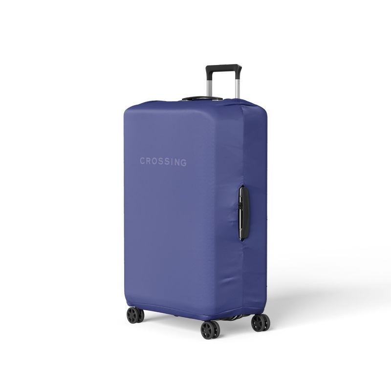 Crossing Block Series Luggage Cover S (18′-22′) – Azure Blue