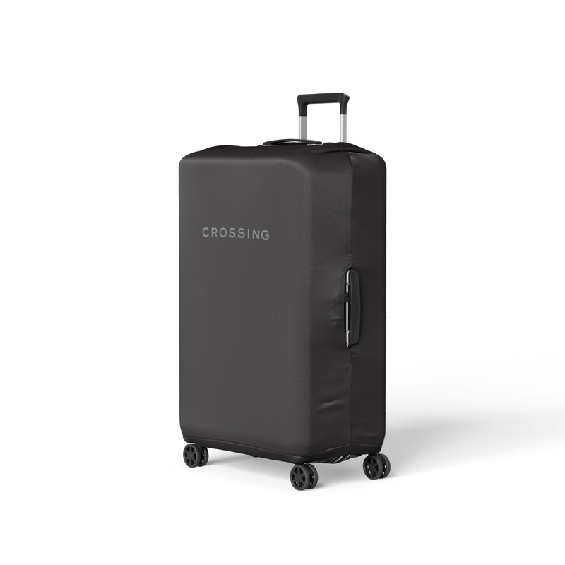 Crossing Block Series Luggage Cover S (18′-22′) – Black
