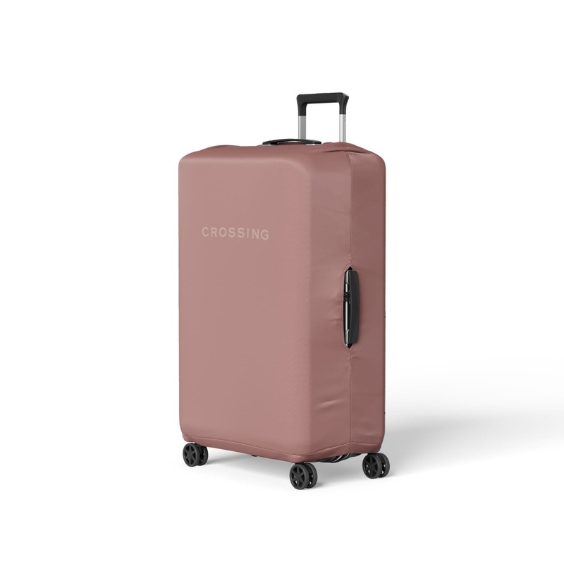 Crossing Block Series Luggage Cover S (18′-22′) – Rose Quartz