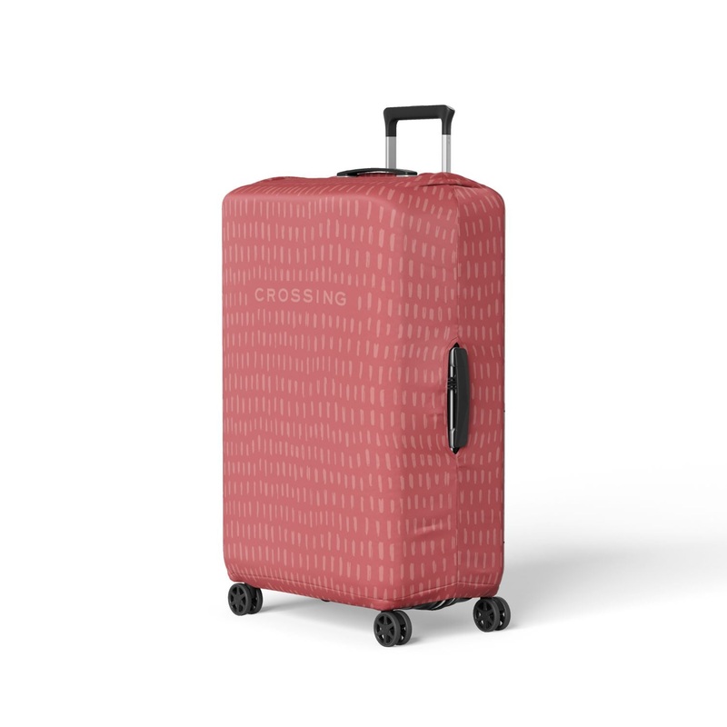 Crossing Stroke Series Luggage Cover M (23′-26′) – Crimson