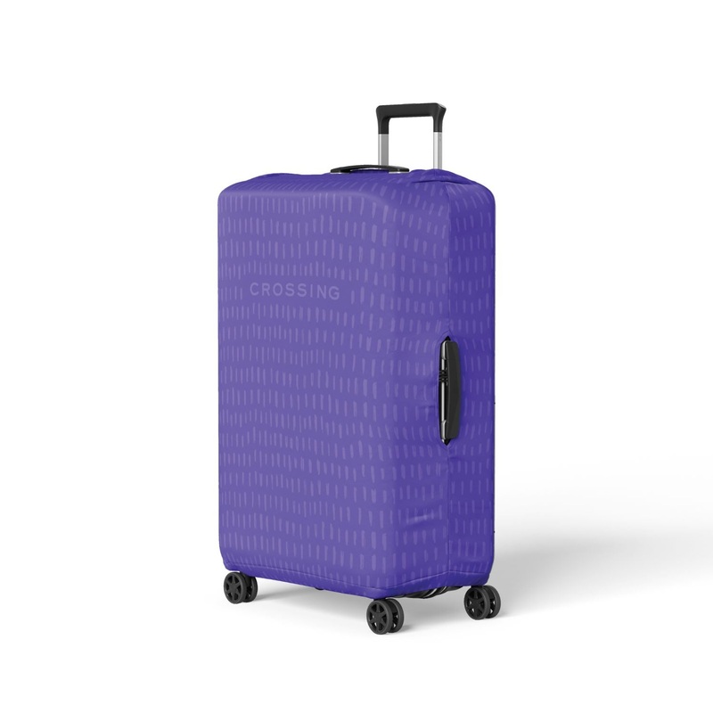 Crossing Stroke Series Luggage Cover M (23′-26′) – Perisan Blue