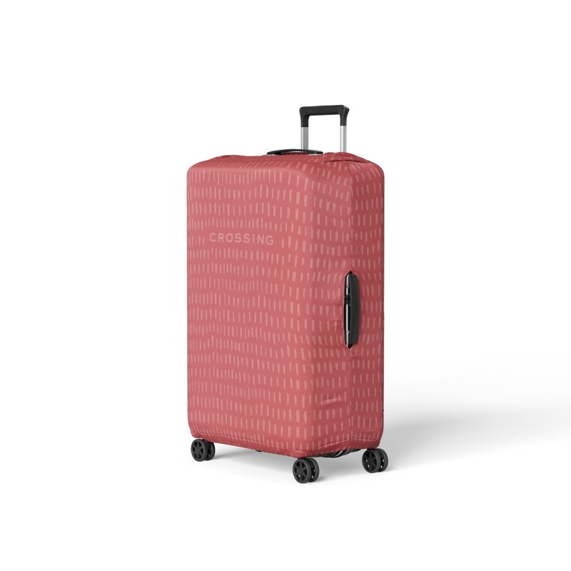 Crossing Stroke Series Luggage Cover S (18′-22′) – Crimson
