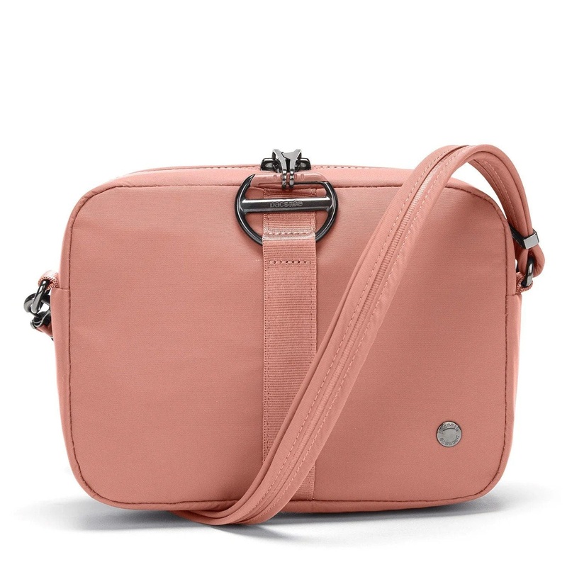 Pacsafe Citysafe CX Anti-Theft Square Crossbody Bag (Econyl Rose)
