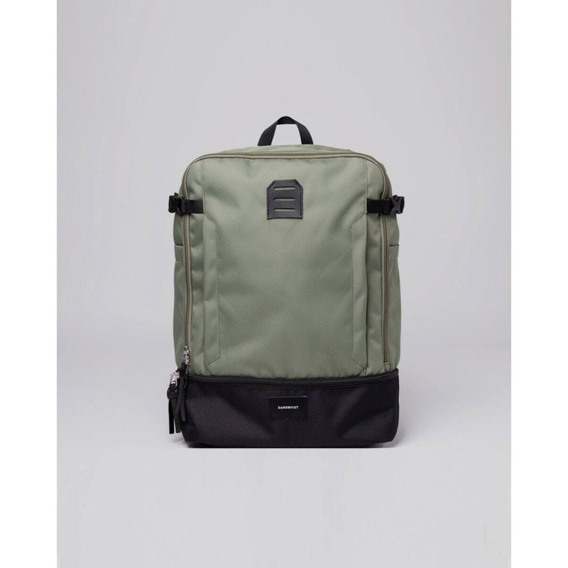 Sandqvist Alde Backpack – Multi Clover Green
