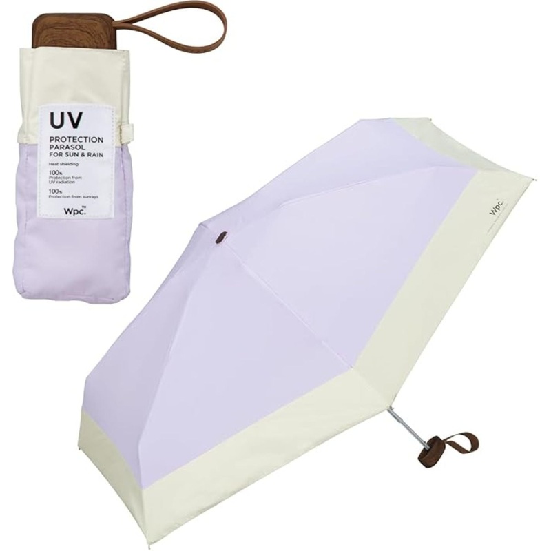 WPC Patchwork Tiny UV Protection UPF 50+ Umbrella 47cm (Lavender)