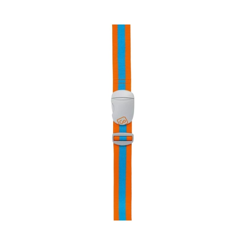 Go Travel Luggage Strap (Blue/Orange)