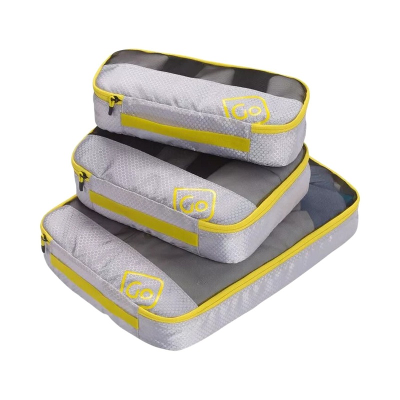 Go Travel Triple Packing Cubes – Yellow