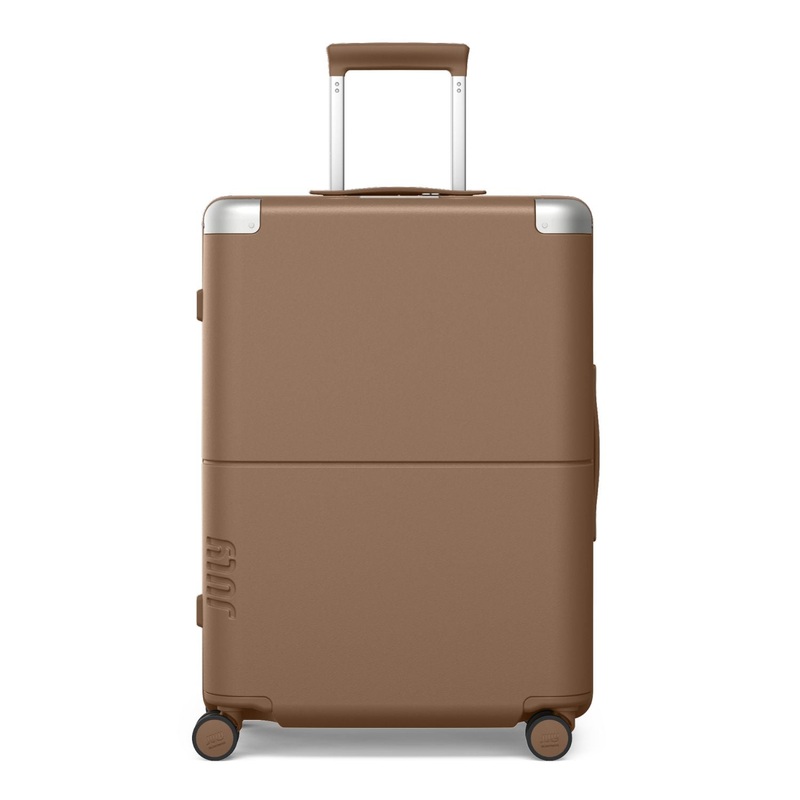 July Checked Polycarbonate 26 Luggage – Toffee