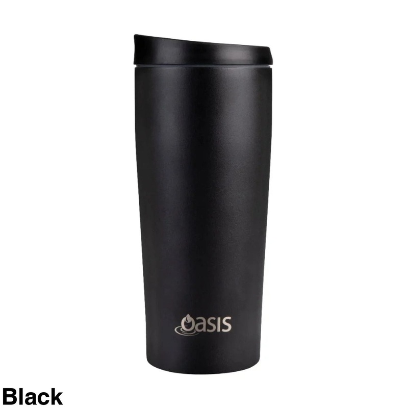 Oasis Stainless Steel Insulated Leakproof Travel Mug 600ml – Black