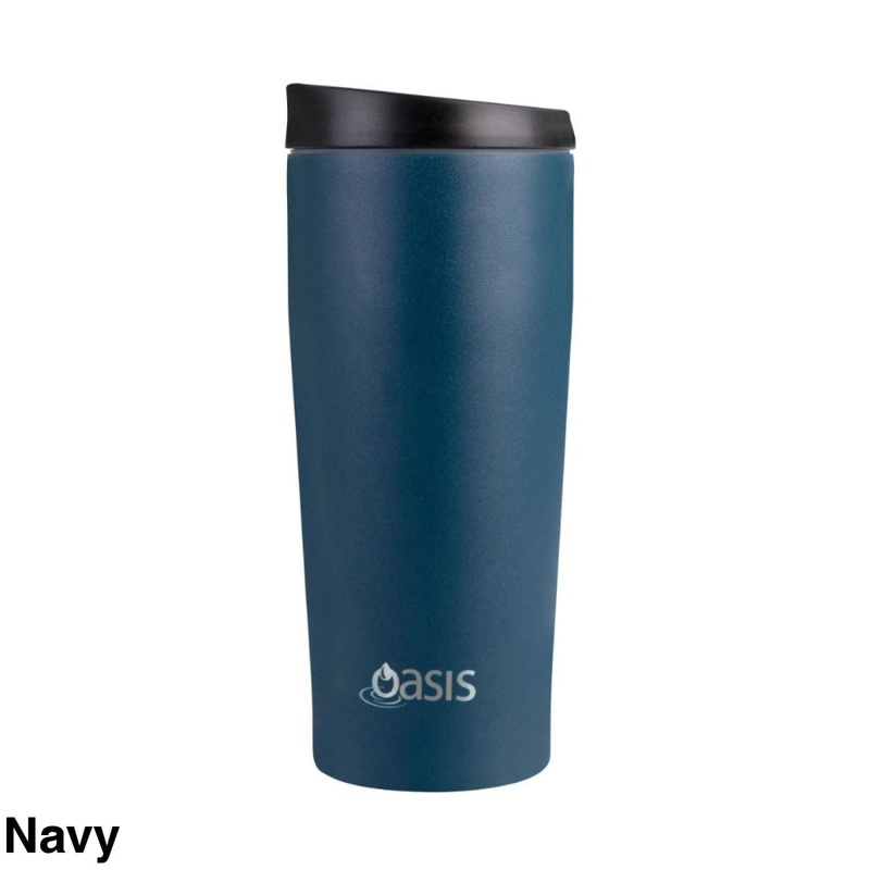 Oasis Stainless Steel Insulated Leakproof Travel Mug 600ml – Navy
