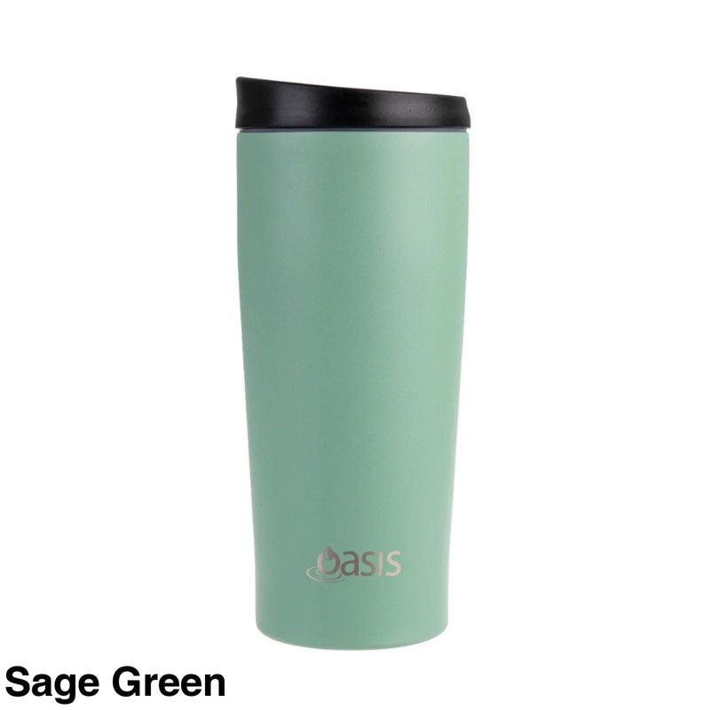 Oasis Stainless Steel Insulated Leakproof Travel Mug 600ml – Sage Green
