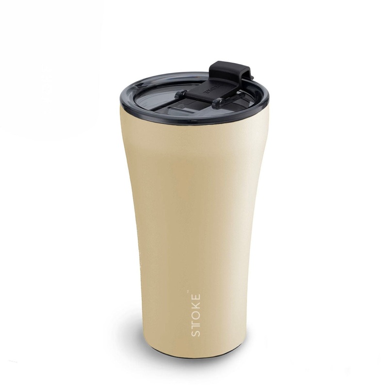 STTOKE Limited Edition Leakproof Ceramic Insulated Cup Powder Coating 12oz – Dune Yellow