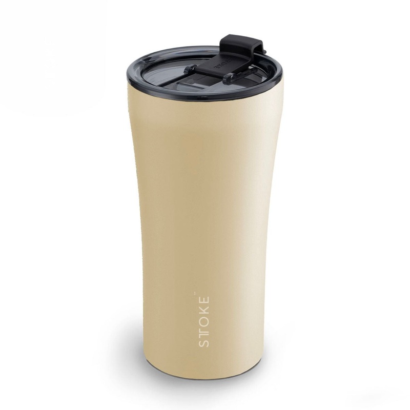 STTOKE Limited Edition Leakproof Ceramic Insulated Cup Powder Coating 16oz – Dune Yellow