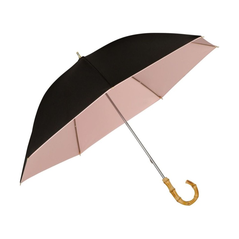 WPC Color Inside UV Protection UPF 50+ Umbrella 50cm (Black)