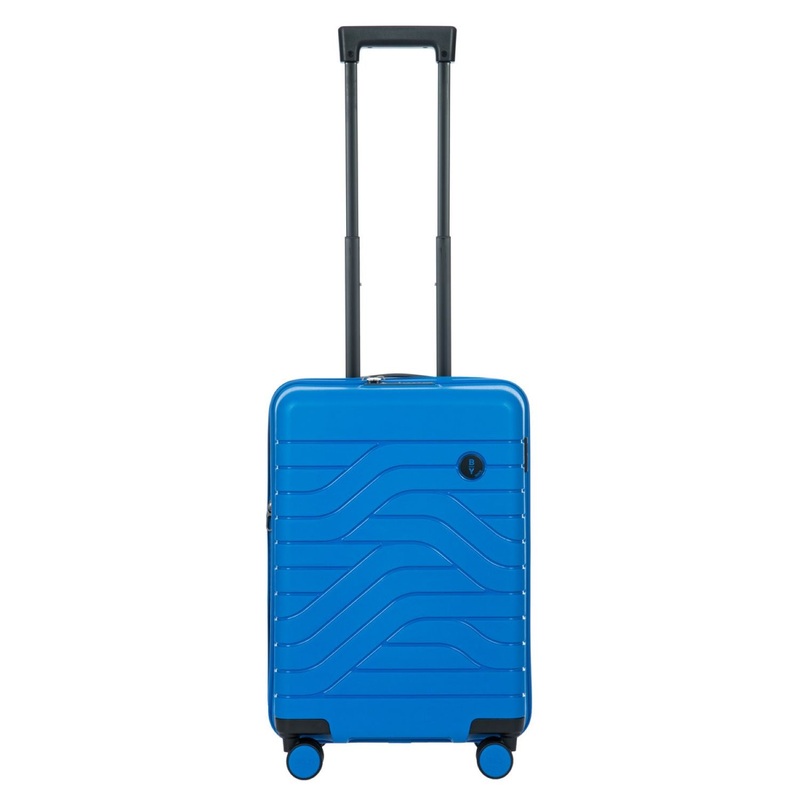 BRIC’S Ulisse 22 Expandable Carry On Luggage Spinner (Electric Blue)